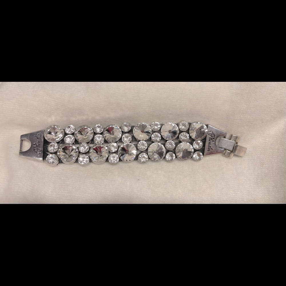 Plunderdesign Rhinestones/Silver bracelet